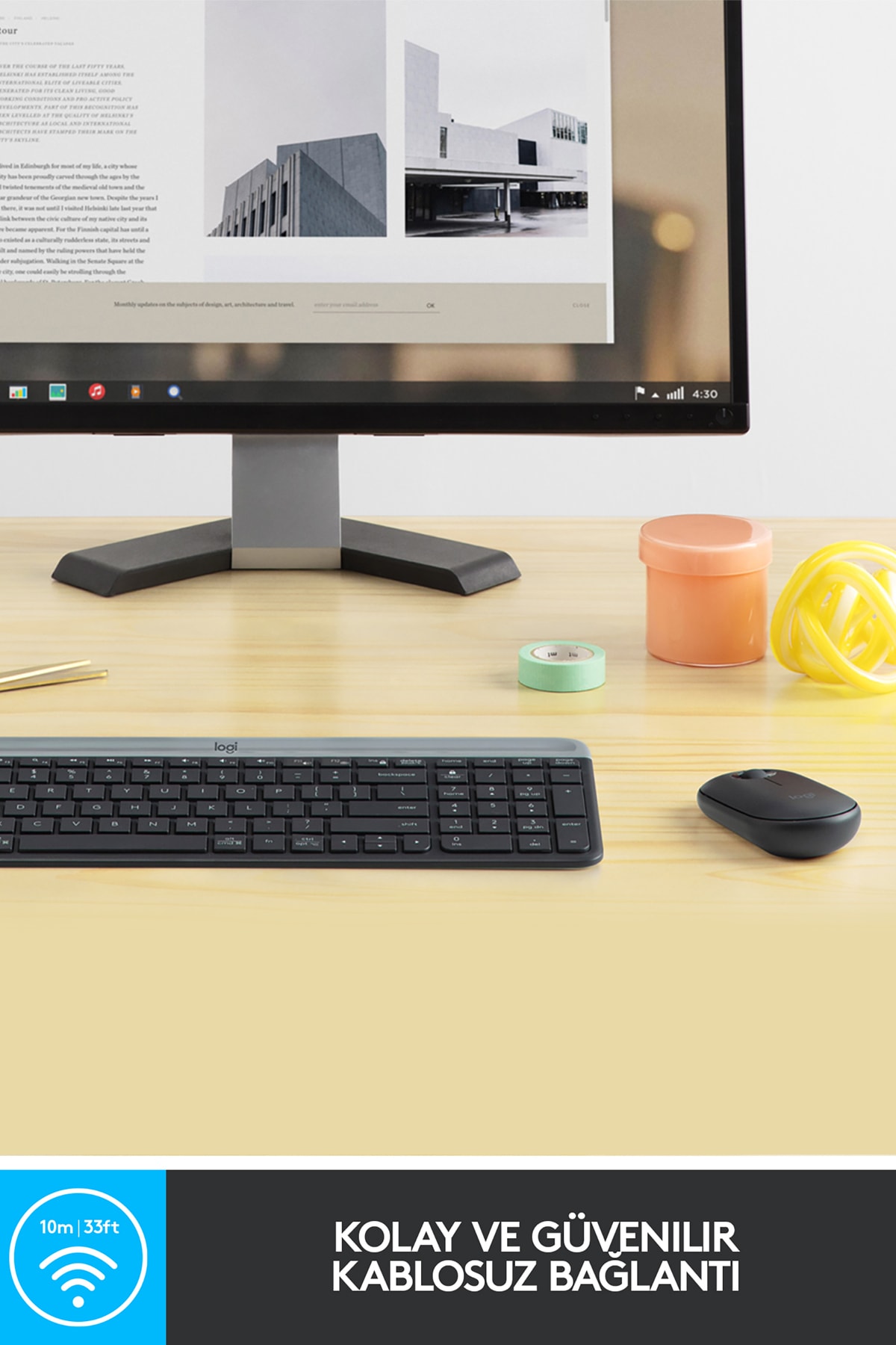 logitech MK470 Kablosuz İnce Türkçe Klavye Mouse Seti - Siyah logitech MK470 Kablosuz İnce Türkçe Klavye Mouse Seti - Siyah