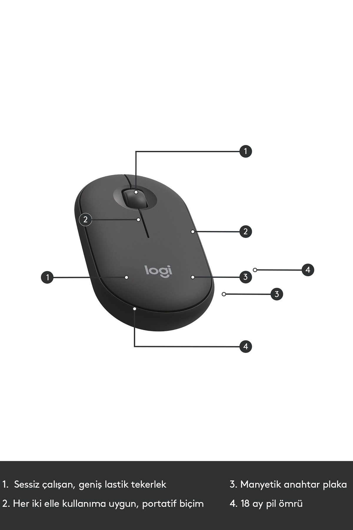 logitech MK470 Kablosuz İnce Türkçe Klavye Mouse Seti - Siyah logitech MK470 Kablosuz İnce Türkçe Klavye Mouse Seti - Siyah